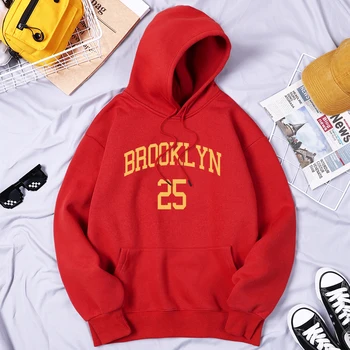 Brooklyn 25 Város Sárga Levél Férfi Ruházat Évjárat Márka Melegítőben Alapvető Túlméretezett Streetwear Gyapjú Hip-Hop Férfi Ruha