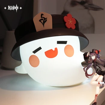 Hu Tao Cosplay Játék Genshin Hatása Szellem Szilikon Éjszakai Fény Anime Projekt LED-es asztali Lámpa lakberendezési Kellék Halloween Ajándék