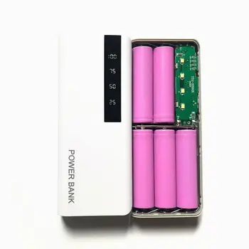 5x18650 Power Bank Akkumulátor Doboz Kettős USB-s Mobil Telefon Töltő DIY Shell Esetben a Töltés tartó Digitális Kijelző