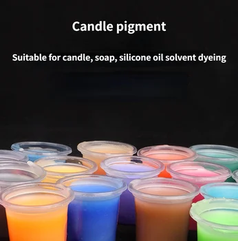 32 színek Gyertyát, Festék pigment, Aromaterápia folyékony színező pigment DIY Gyertya Penész szappan színezőanyag kézműves mesterségek gyanta pigment