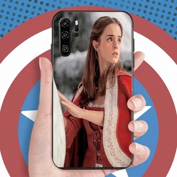 A szépség, A Fenevad Emma Watson Telefon Esetében A Huawei Y7 2019 Y7P 2020 Y7S Ütésálló coque közelében Érdekesség Carcasa Vissza Esetekben