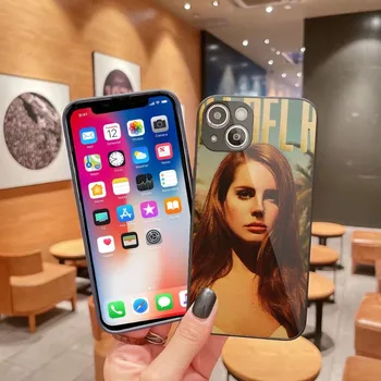 Lana Del Rey Telefon tok iPhone 14 13 12 11 Pro Max X XR XS 8 7 Plusz Folyékony Üveg Fedelét Érdekesség Shell