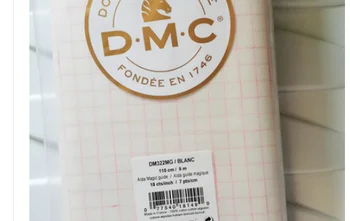 Francia DMC ruhával 14ct festék-ingyenes rács fehér ruhával, 18ct mark ruhával 25ct mark ruhával, cross stitch ruhával, nehéz ruhával 50-50CM