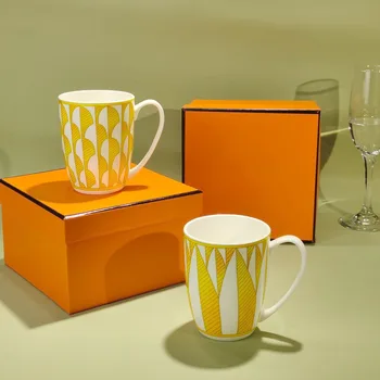Európai Fény Luxus Porcelán Teáscsésze Mater Csésze, Bögre, Bögre Kávét Pár Kupa Klub Iroda Délutáni Tea Csésze Napsugár Ajándék Doboz