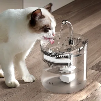 2L Automatikus Macska Szökőkút Szűrő Automatikus Érzékelő Ivó Macskák Feeder Pet Víz Adagoló Több Háziállat