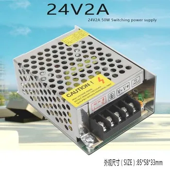 Kapcsolóüzemű Tápegység Fény Transzformátor AC110V 220V DC 24V 2A 50W Tápegység Forrás Adapter Led Szalag