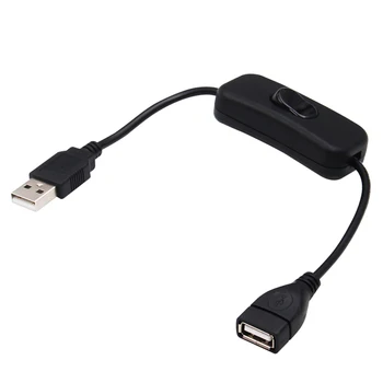 ESCAM 28 cm USB-Kábel segítségével Kapcsoljuk be/KI A Kábel Hosszabbító Kapcsoló USB Lámpa USB Ventilátor, Tápegység Vonal, Tartós MELEG ELADÓ Adapter