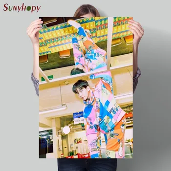 Poszter Egyéni Exo Baekhyun Vászon Plakát Művészet lakberendezési Ruhával Szövet Fali Poszter Nyomtatás 30X45cm40X60cm
