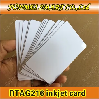 50pcs vagy 100-as Ingyenes szállítási RFID tag216 chip Tintasugaras nyomtatható nfc üres kártyák Espon nyomtató, Canon nyomtató