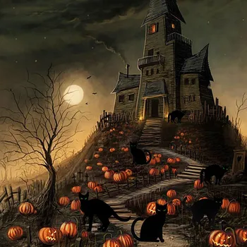 Fekete Macska Udvar Logó Dekoráció Tábla 6pc Halloween Dekoráció, Kültéri Udvaron Jeleket Műanyag Ünnepi Dekoráció Plakátokat, L5