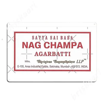 Nag Champa Füstölő Satya. Sai Baba Fém Jelek Mozi Nappali Bár Barlang Klasszikus Falon Emléktábla Adóazonosító jel Plakátok